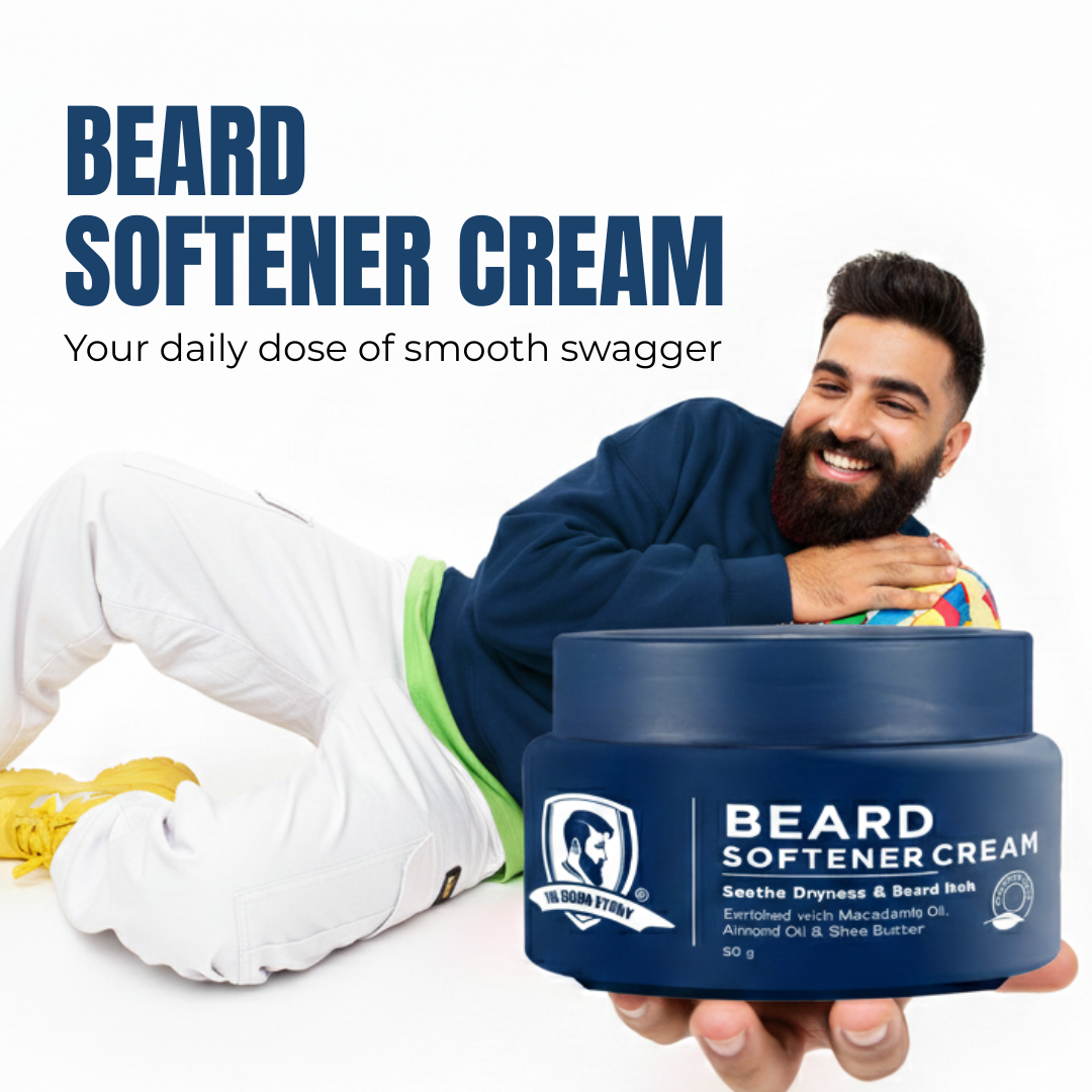 Beard Softener Cream | For Men | For Dry & Rough Beard | Vitamin E & Argan Oil | 50gm