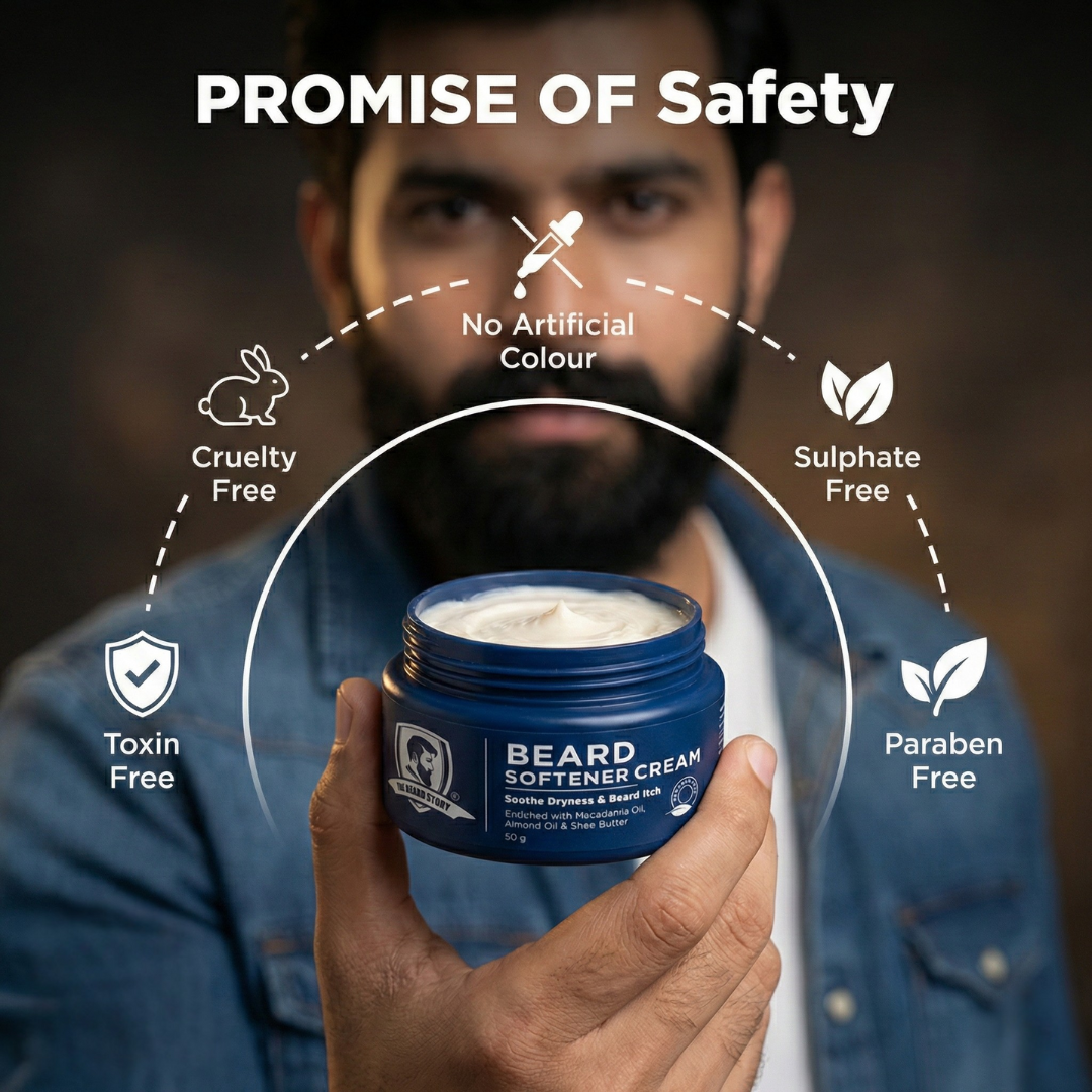 Beard Softener Cream | For Men | For Dry & Rough Beard | Vitamin E & Argan Oil | 50gm