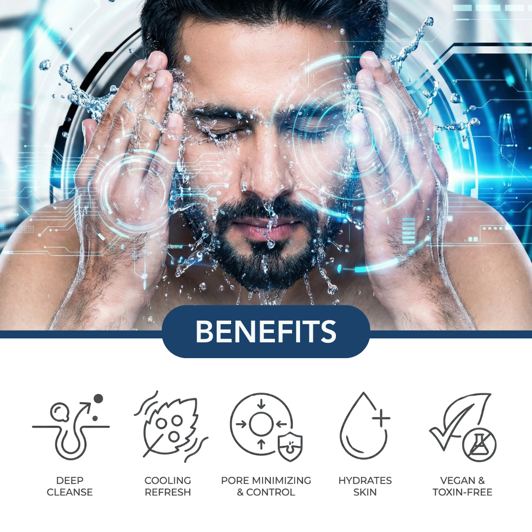 Daily Cleansing Facewash | For Men | Pore Cleansing | 100 ml
