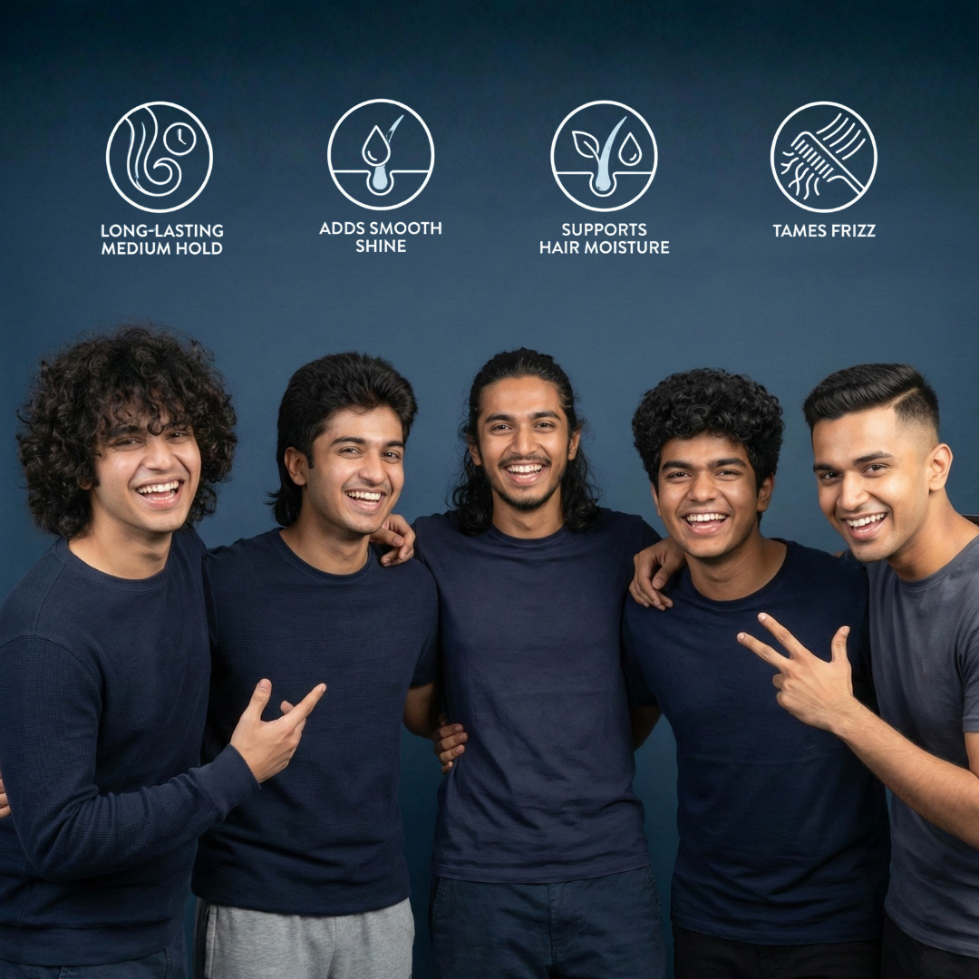 Hair Styling Gel | For Men | Strong Hold | UV Protection | Long Lasting Shine | Non Sticky | 100g