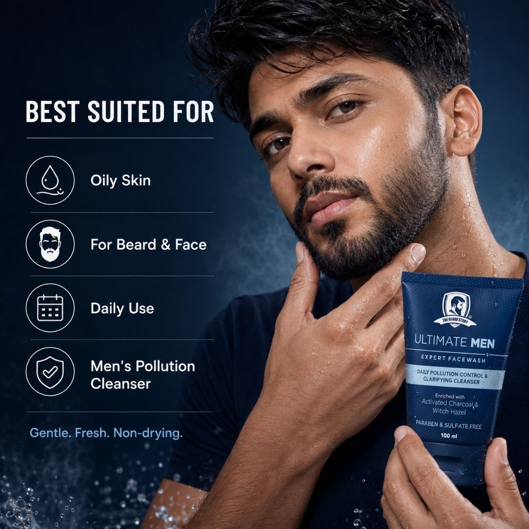 Facewash with Activated Charcoal | For Men | Anti Pollution & Dirt Absorbent | 100g