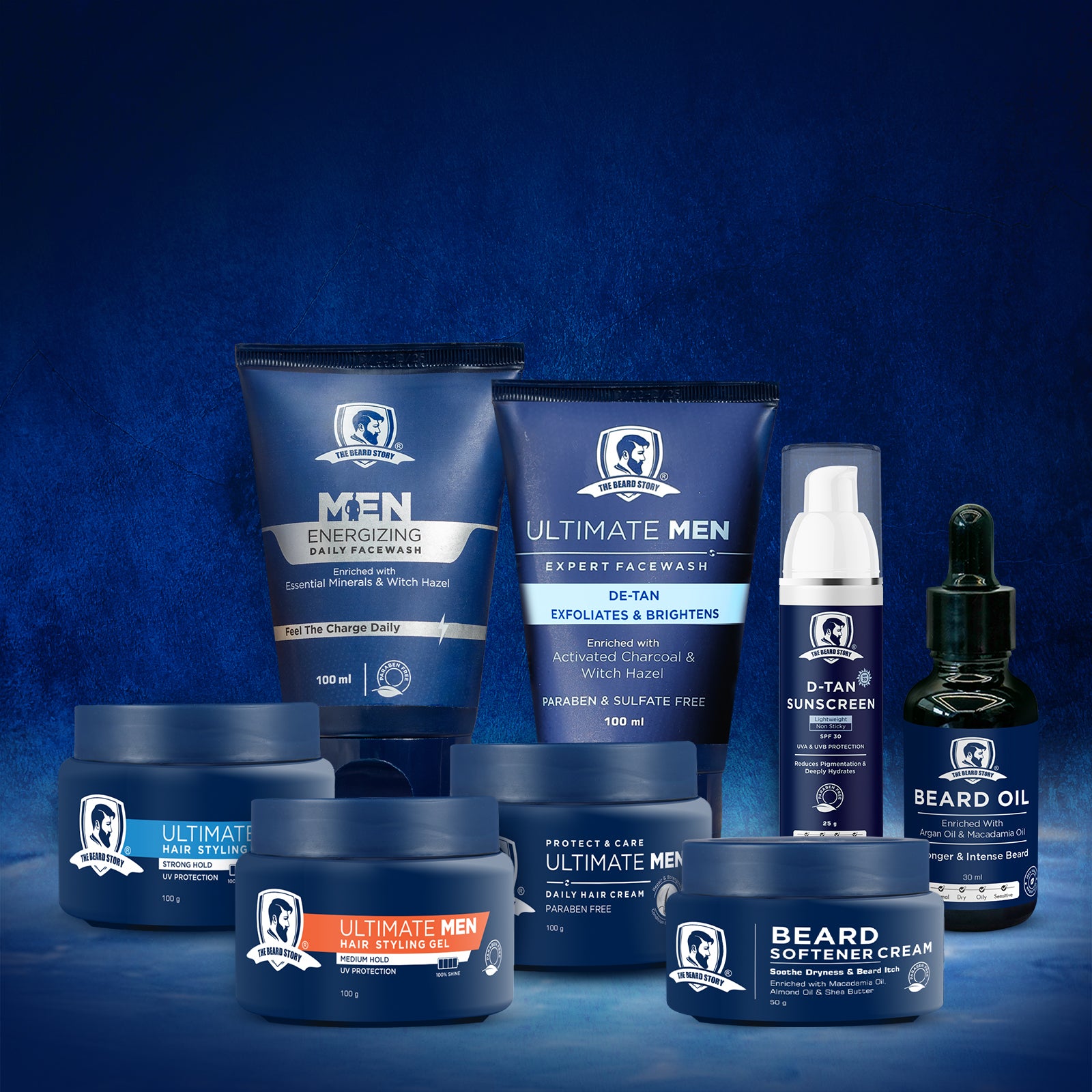 Hair Styling Gel for Men | Medium Hold | UV Protection | Long Lasting Shine | Non Sticky | 100g