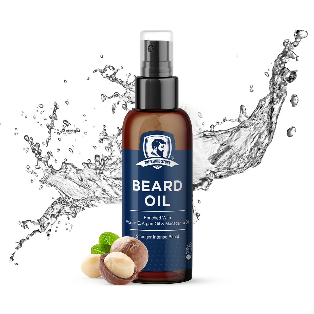 Beard Oil for Grooming | For Men | Long Lasting Moisturisation | Non Sticky | Macadamia Oil, Olive Oil & Jojoba Oil |