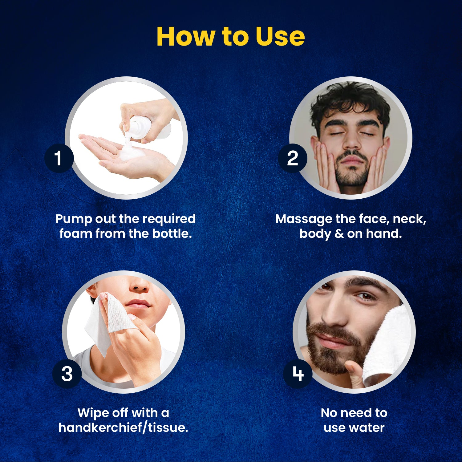 The Beard Story No Rinse Foam Cleanser, 50ml