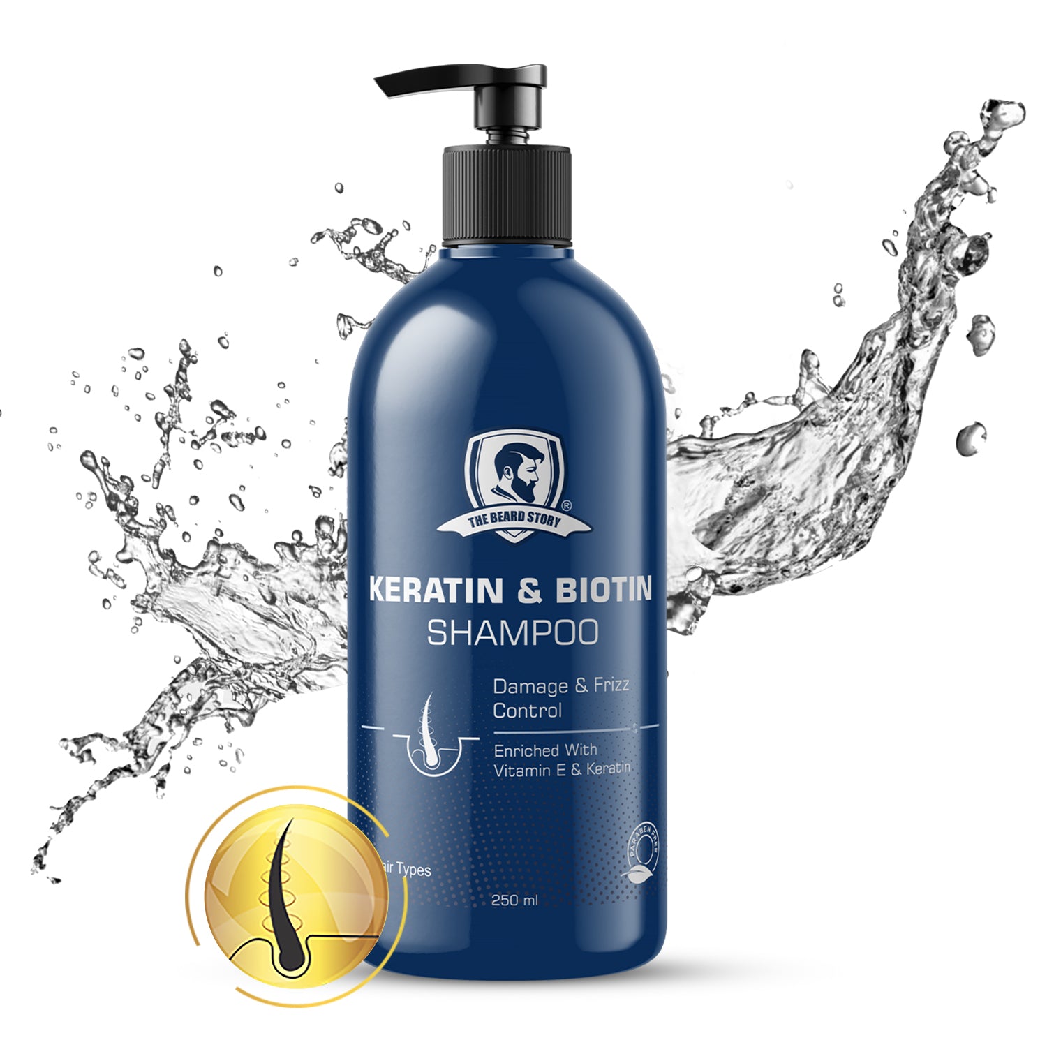 Deep Cleansing Shampoo | For Men | Hair Strengthening & Conditioning | 250ml
