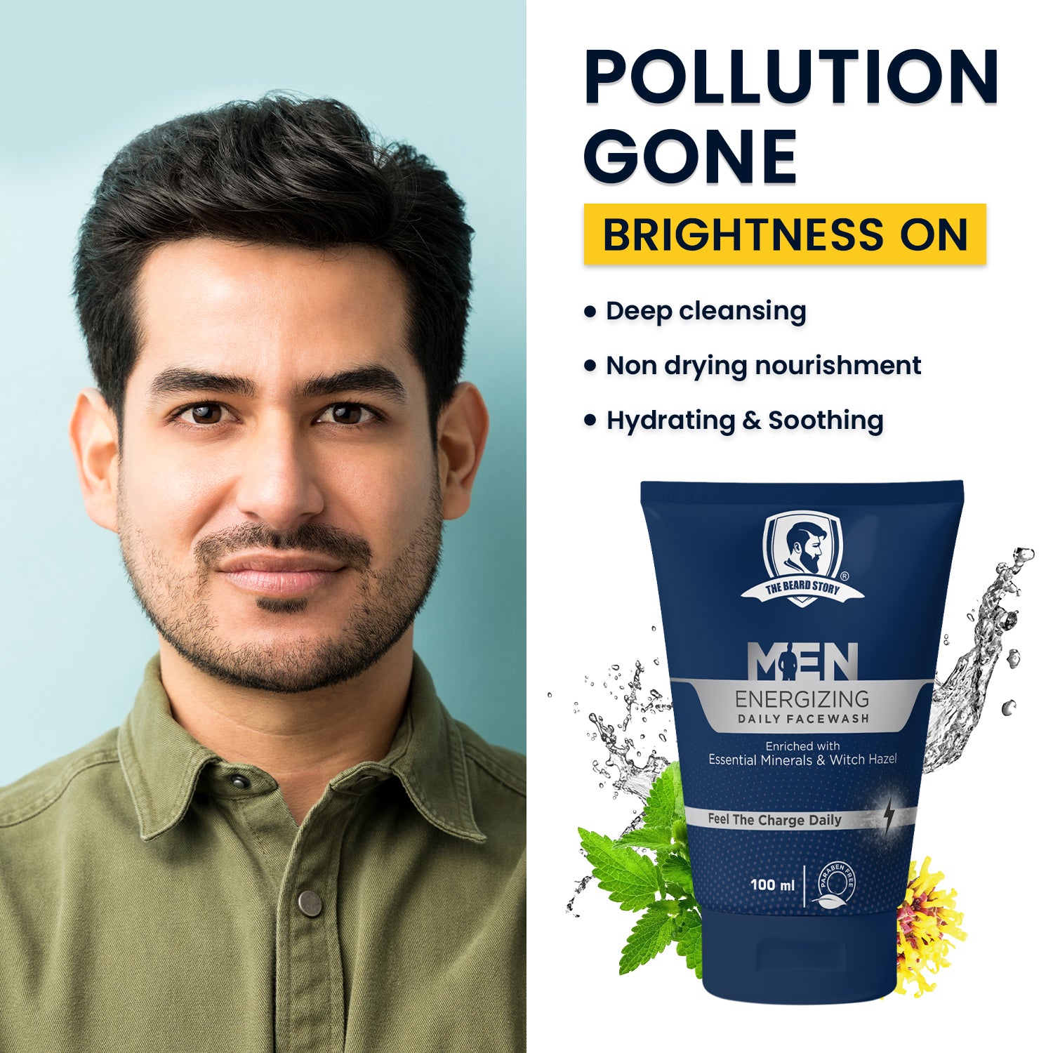Daily Cleansing Facewash | For Men | Pore Cleansing | 100 ml