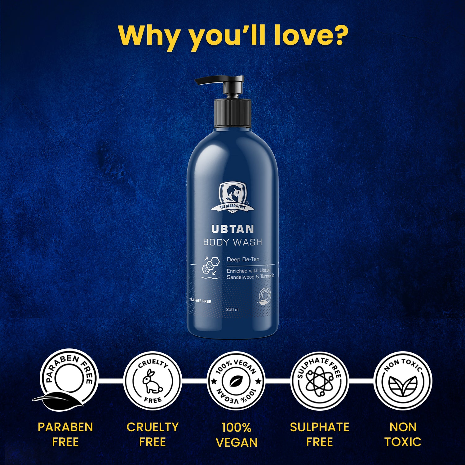 The Beard Story Ubtan Body Wash, 250ml