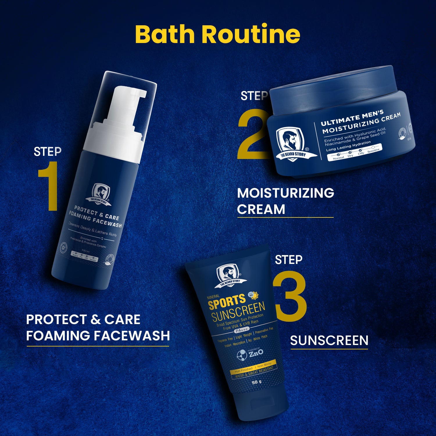 The Beard Story Protect & Care Foaming Facewash, 100ml