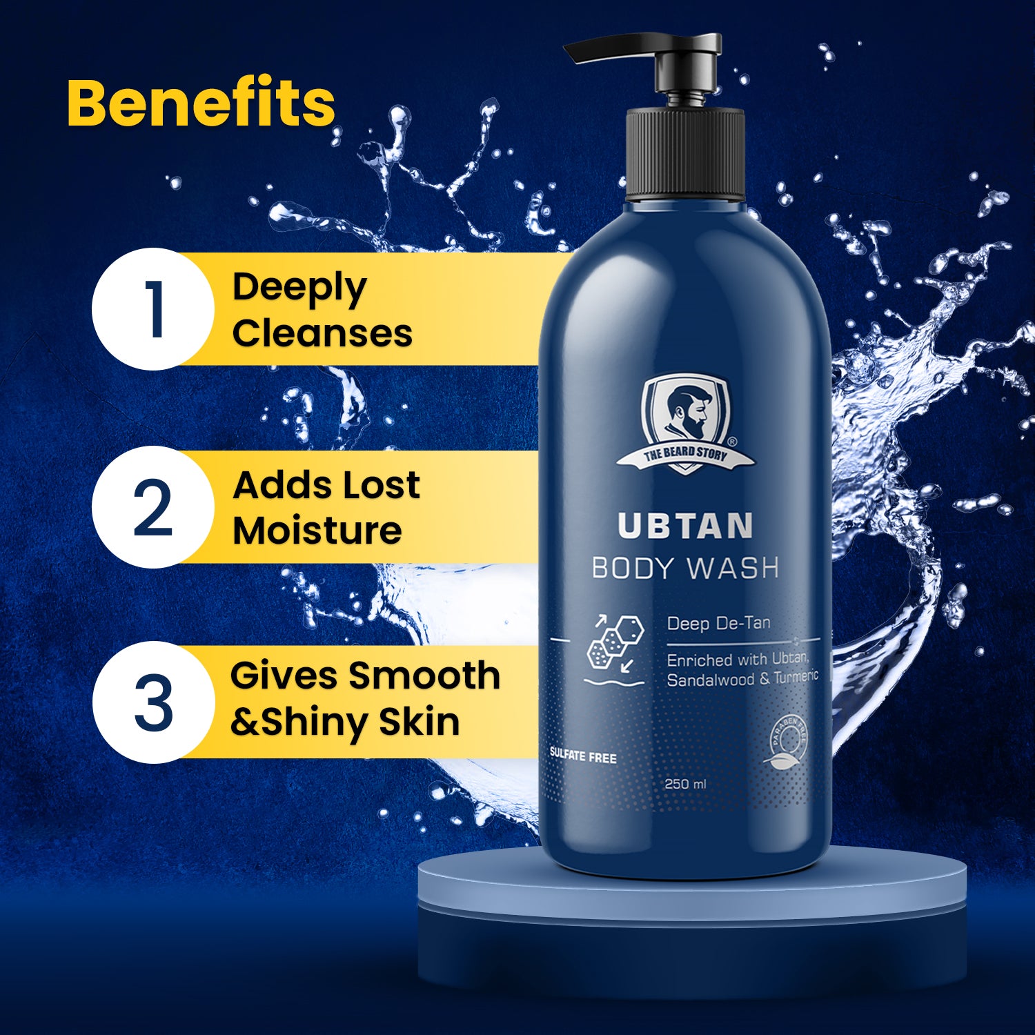 The Beard Story Ubtan Body Wash, 250ml