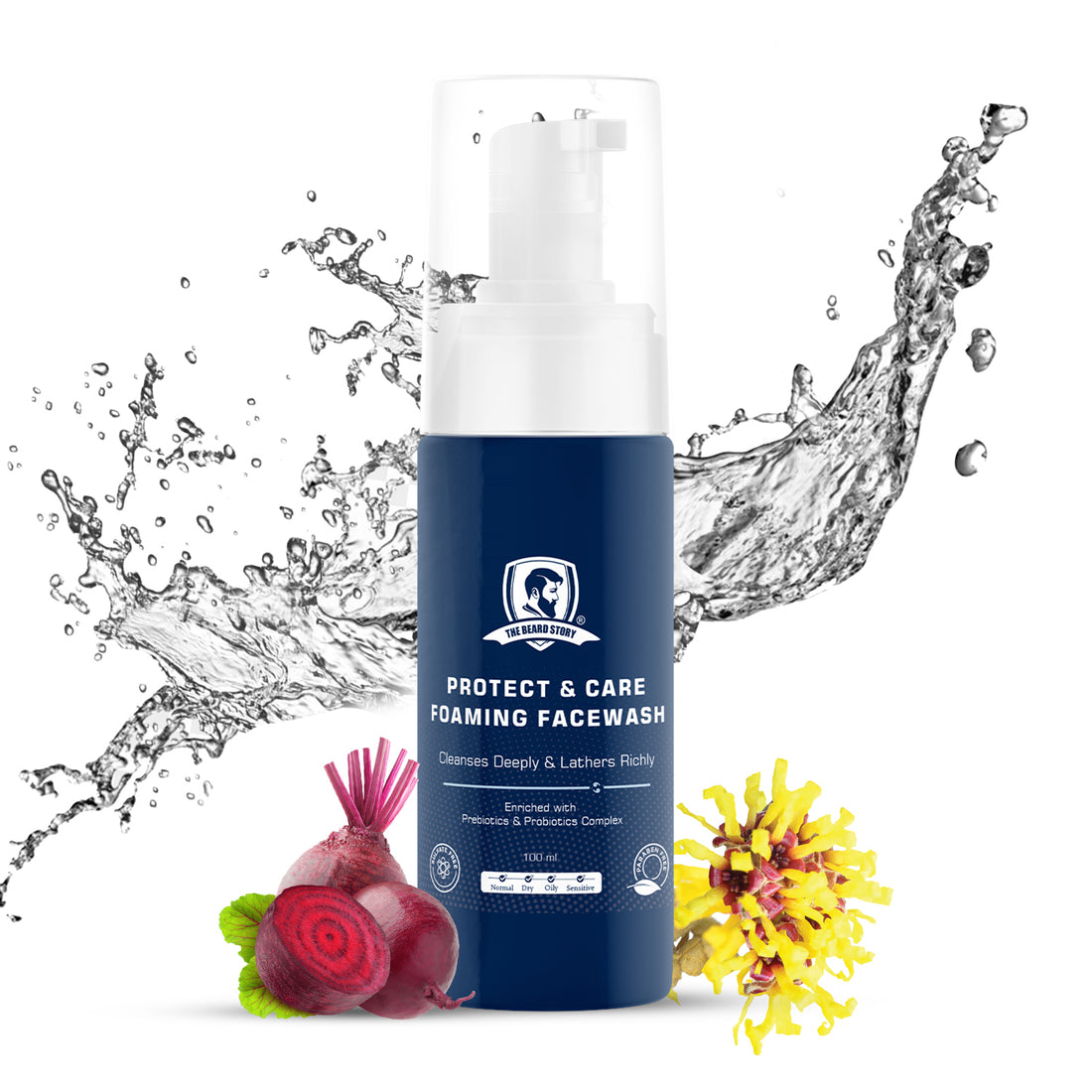 The Beard Story Protect & Care Foaming Facewash, 100ml