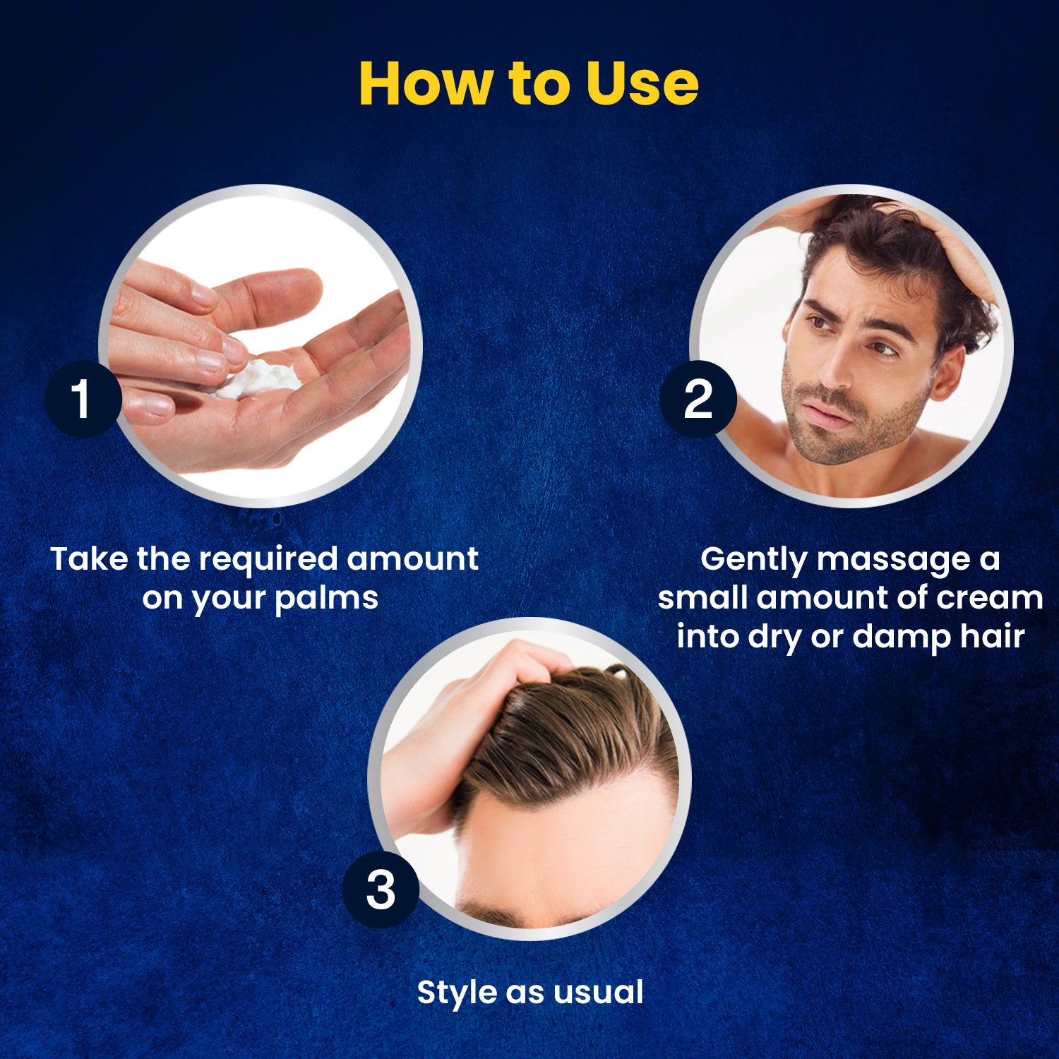 Hair Protect Cream | For Men | For Dry & Rough Hair | UV protection | Vitamin E & Argan Oil | 100gm