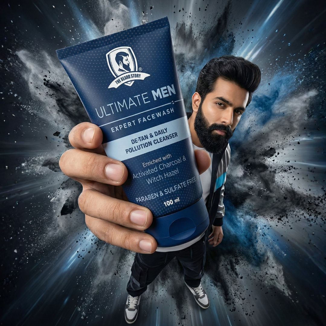 Facewash with Activated Charcoal | For Men | Anti Pollution &amp; Dirt Absorbent | 100g