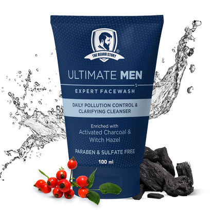 Facewash with Activated Charcoal | For Men | Anti Pollution &amp; Dirt Absorbent | 100g