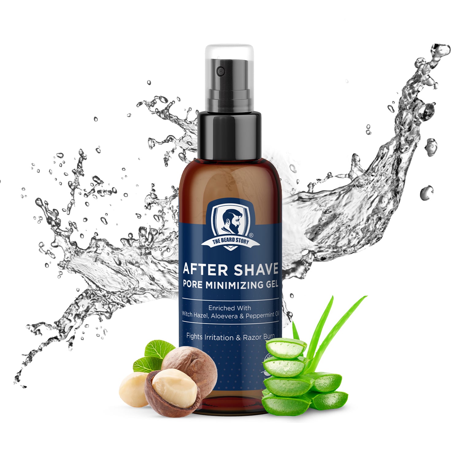 After Shave Gel | For Men | Soothing &amp; Calming | Minimizes Pores &amp; Alcohol Free | Witch Hazel, Aloe vera |  50g