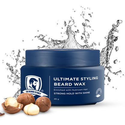 Ultimate Styling Beard Wax, 45g | For Men | Strong Hold | Ultimate Grooming | Macadamia Oil &amp; Argan Oil |  45g
