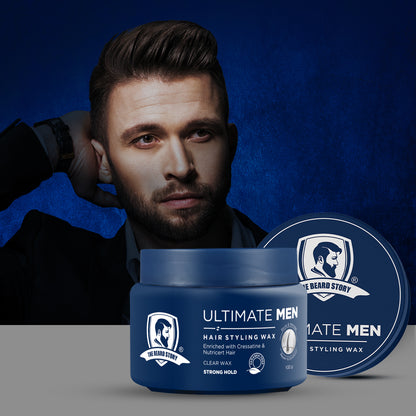 The Beard Story Ultimate Men Hair Styling Wax, 100g