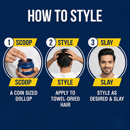 Hair Styling Gel for Men | Medium Hold | UV Protection | Long Lasting Shine | Non Sticky |  100g
