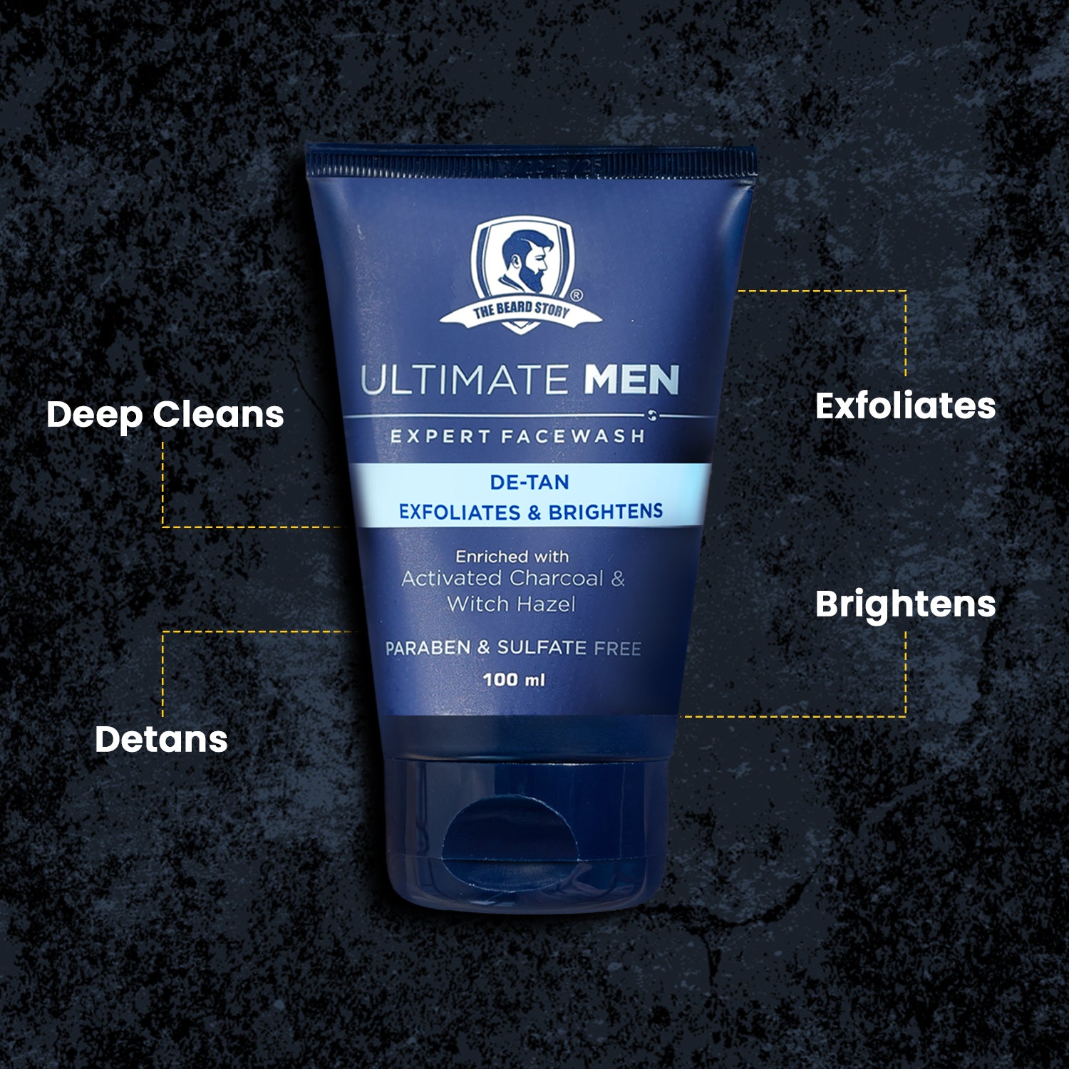 Facewash with Activated Charcoal | For Men | Anti Pollution &amp; Dirt Absorbent | 100g