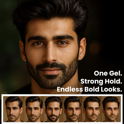 Hair Styling Gel | For Men | Strong Hold | UV Protection | Long Lasting Shine | Non Sticky | 100g