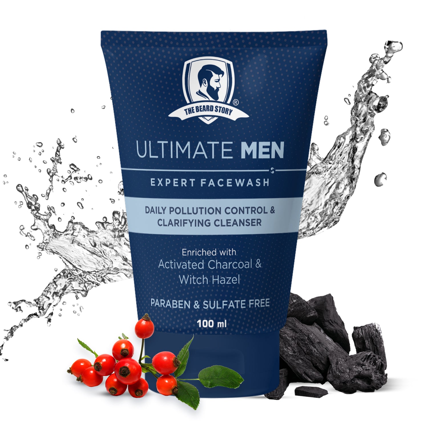 Facewash with Activated Charcoal | For Men | Anti Pollution &amp; Dirt Absorbent | 100g