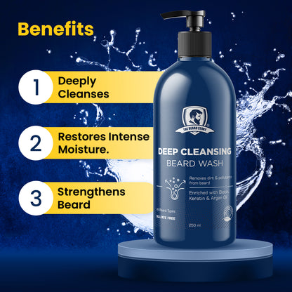 Deep Cleansing Beard Wash | For Men | Keratin Rich | 250ml